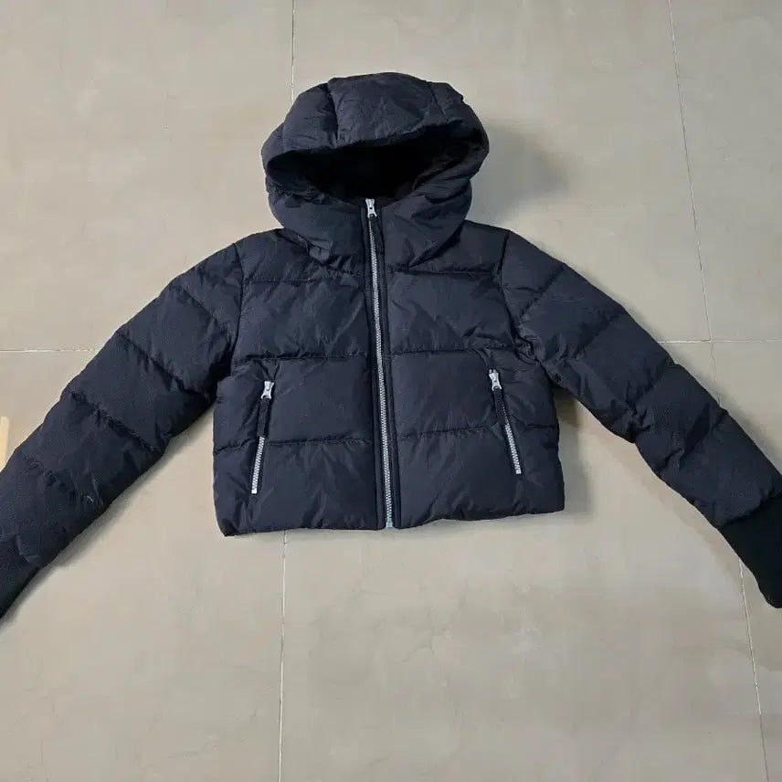 [BUNJANG] National Geographic Short Padded Jacket Black / 내셔널지오그래픽 숏패딩 블랙