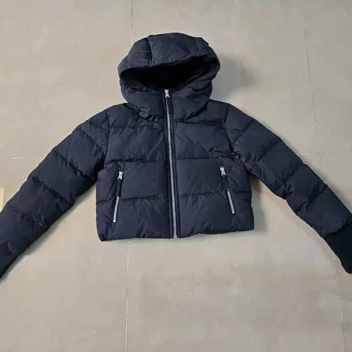 [BUNJANG] National Geographic Short Padded Jacket Black / 내셔널지오그래픽 숏패딩 블랙