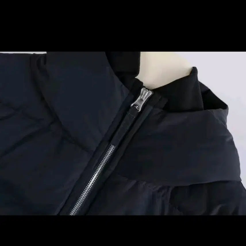 [BUNJANG] National Geographic Short Padded Jacket Black / 내셔널지오그래픽 숏패딩 블랙
