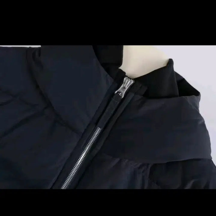 [BUNJANG] National Geographic Short Padded Jacket Black / 내셔널지오그래픽 숏패딩 블랙