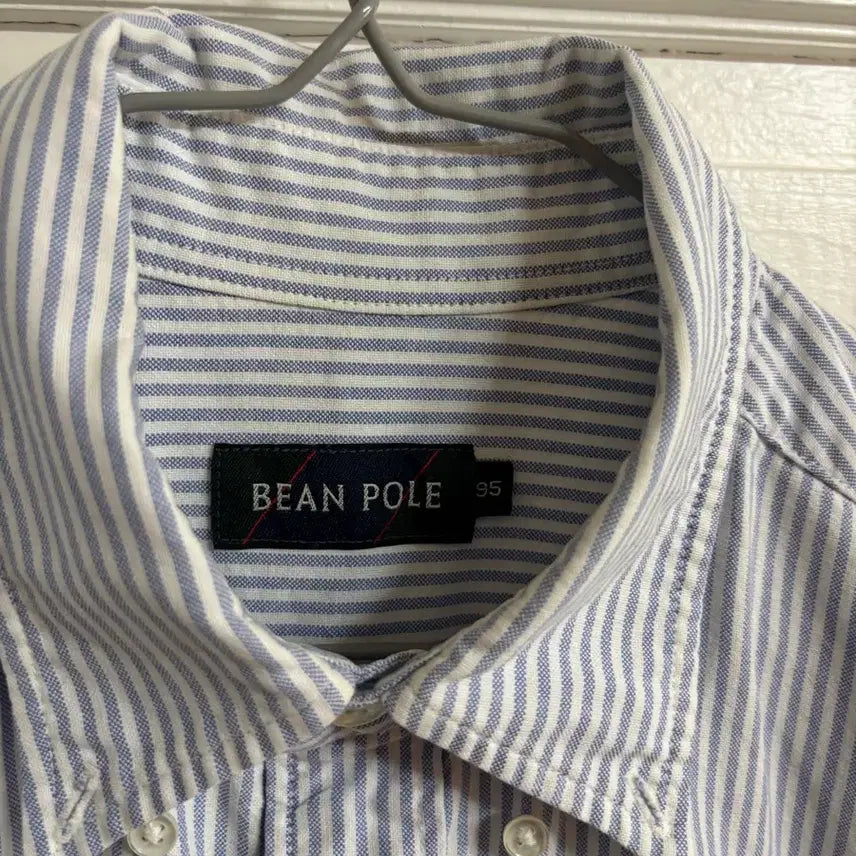 [BUNJANG] Beanpole Striped Short Sleeve Shirt / 빈폴 스트라이프 셔츠 남방
