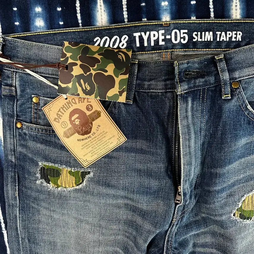 [BUNJANG] BAPE Type 05 Denim Pants XL / 베이프 타입05 데님 xl사이즈