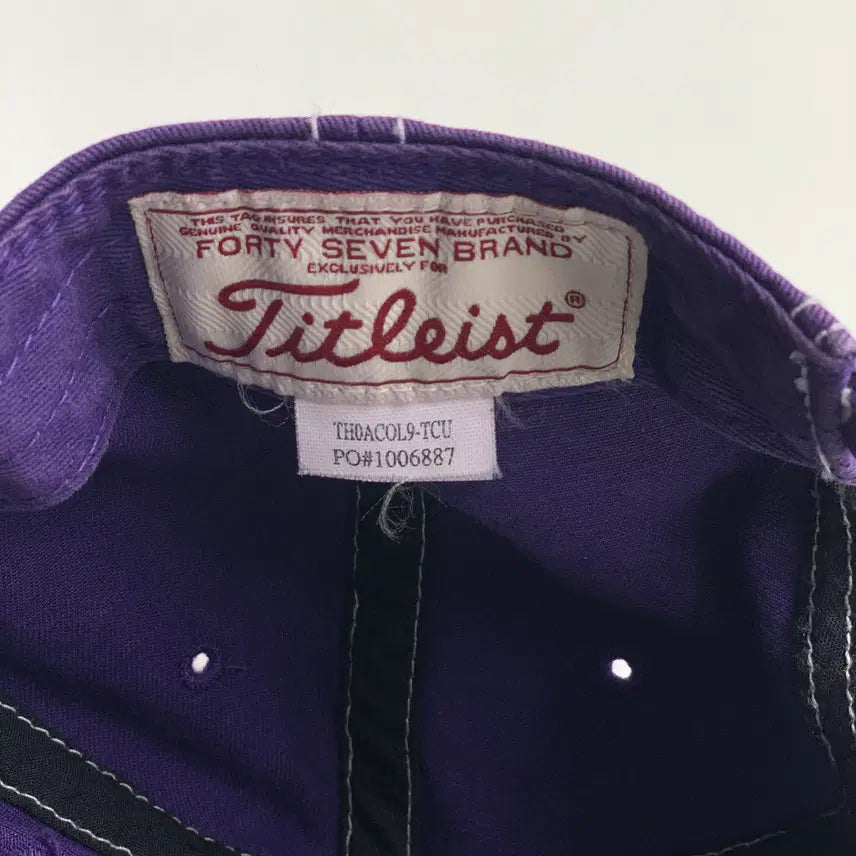 [BUNJANG] Titleist Purple Stitch Ball Cap / [OS/정품] 타이틀리스트 스티치 퍼플 남여공용 볼캡
