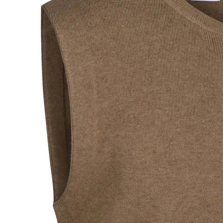 [BUNJANG] ZIOZIA And Z Wool Cashmere Knit Vest Camel / 지오지아 And Z / 앤드지 울캐시미어 니트 베스트 카멜 / 100