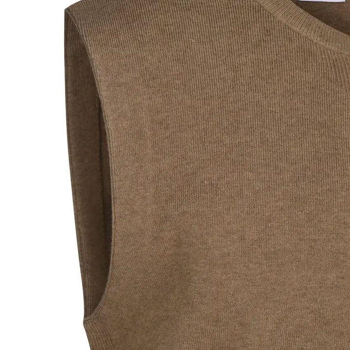 [BUNJANG] ZIOZIA And Z Wool Cashmere Knit Vest Camel / 지오지아 And Z / 앤드지 울캐시미어 니트 베스트 카멜 / 100