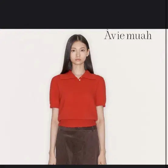 [BUNJANG] AvieMUA Merino Wool Short Collar Knit / 아비에무아 메리노울 숏 카라 니트