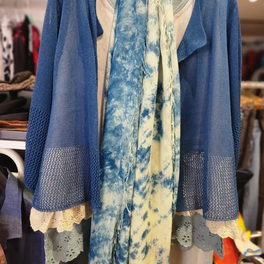 [BUNJANG] Natural Dye Modal Scarf / 새것)천연염색 광폭 모달스카프