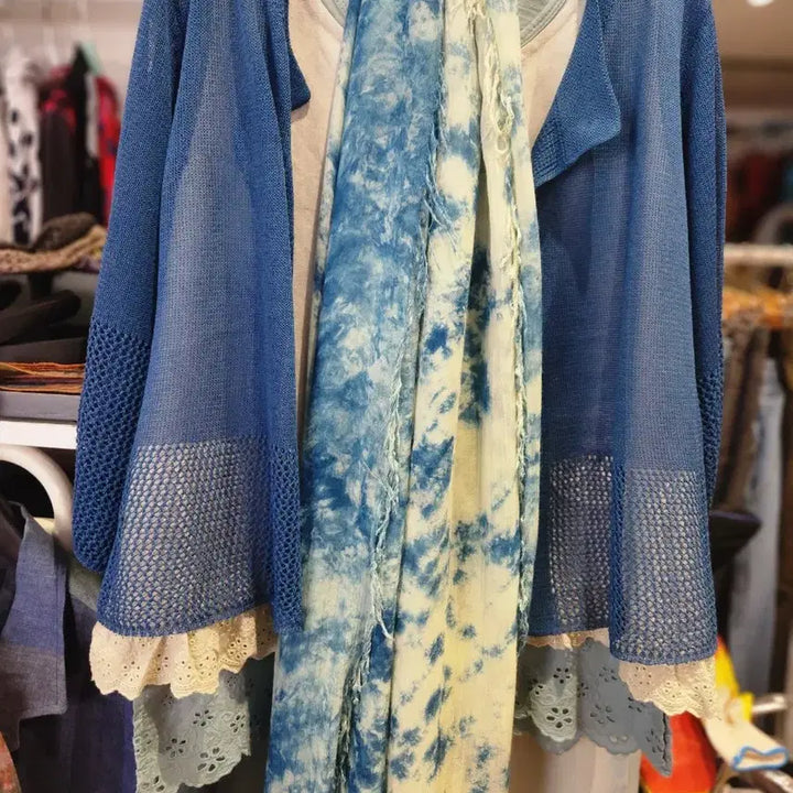 [BUNJANG] Natural Dye Modal Scarf / 새것)천연염색 광폭 모달스카프