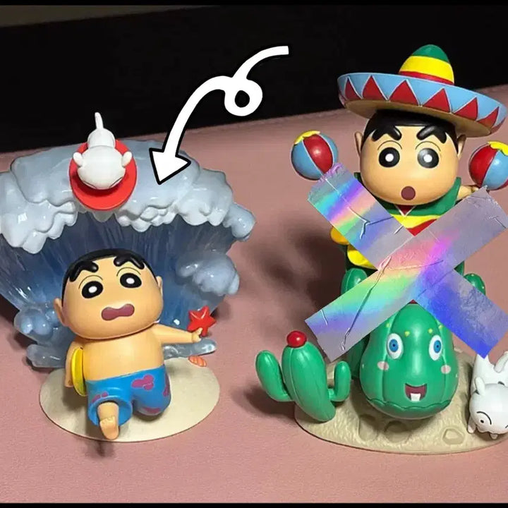 [BUNJANG] Crayon Shin-chan Classic Scene Series Figure Bundle Set / 짱구 클래식 씬 시리즈 피규어