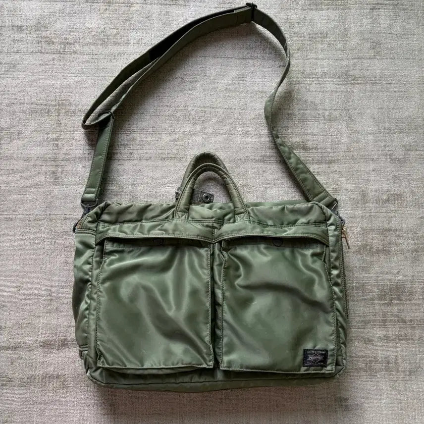 [SOLD OUT] 요시다 포터 탱커 3way 브리프케이스 세이지 그린 japan made