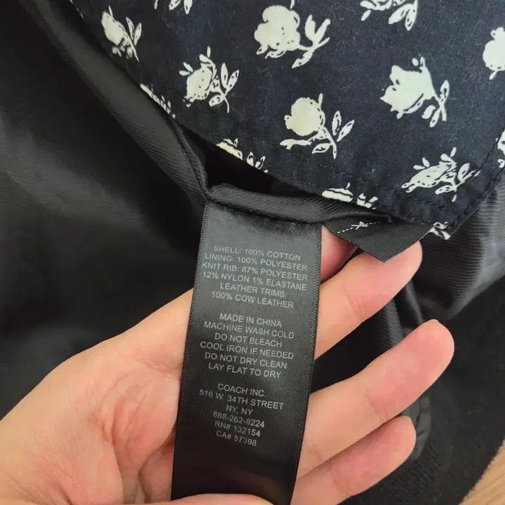 [BUNJANG] COACH Floral Pattern Blouson Jacket / 코치 (COACH) 플라워 무늬 블루종 재킷