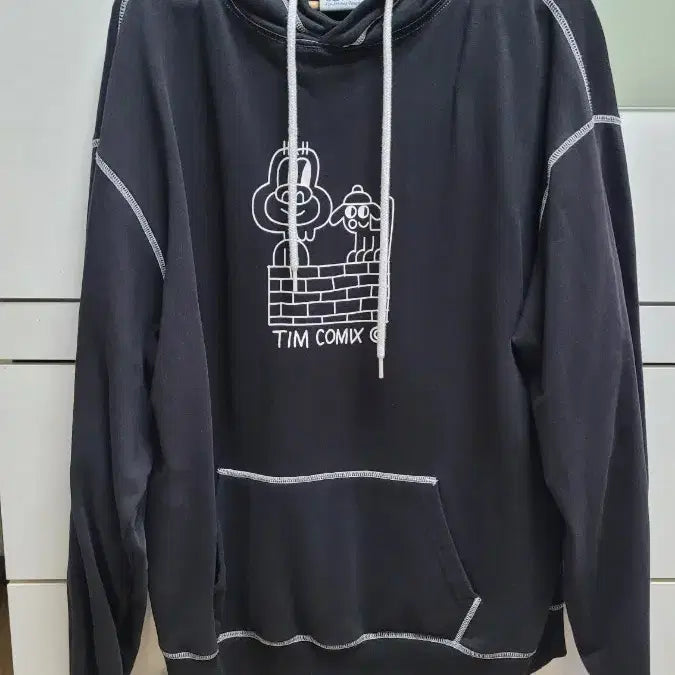 [BUNJANG] TIM COMIX Black Hoodie / TIM COMIX 블랙 후드티
