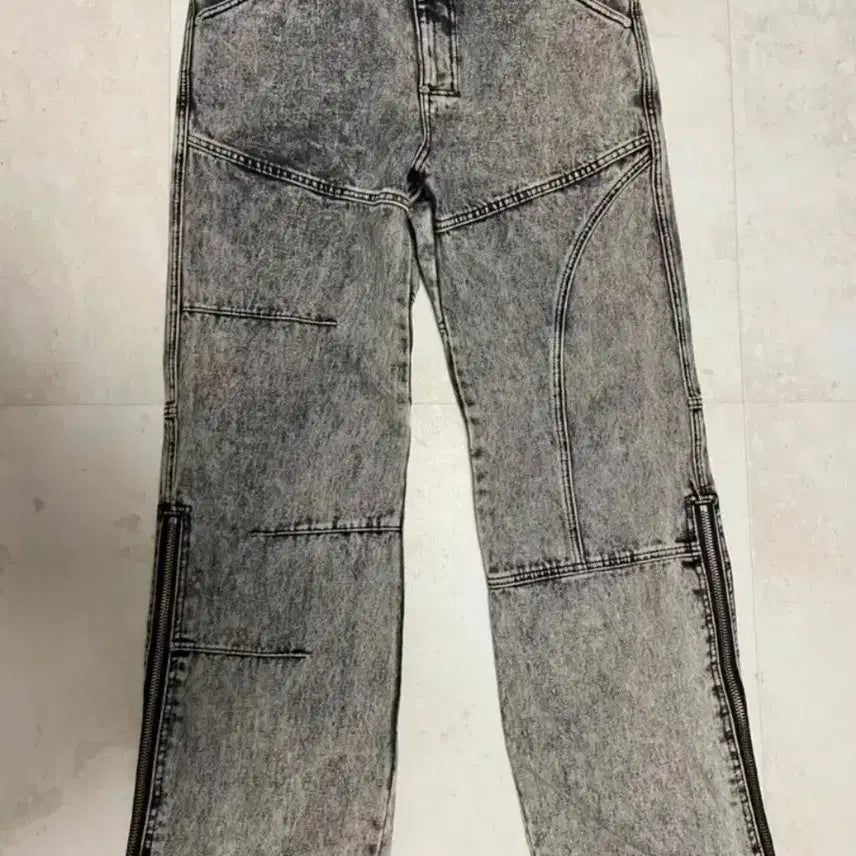[BUNJANG] Andersson Bell Bleach Washed Zipper Jeans (M) / 앤더슨벨 블리치 워시드 지퍼 진 (M)