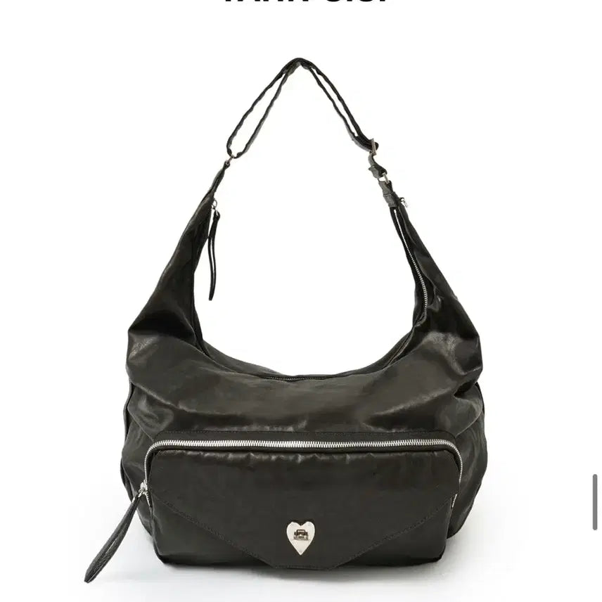 [BUNJANG] Yansisi Sisi Sling Bag - Vintage Black / 얀시시 시시 슬링백 레더-빈티지 블랙