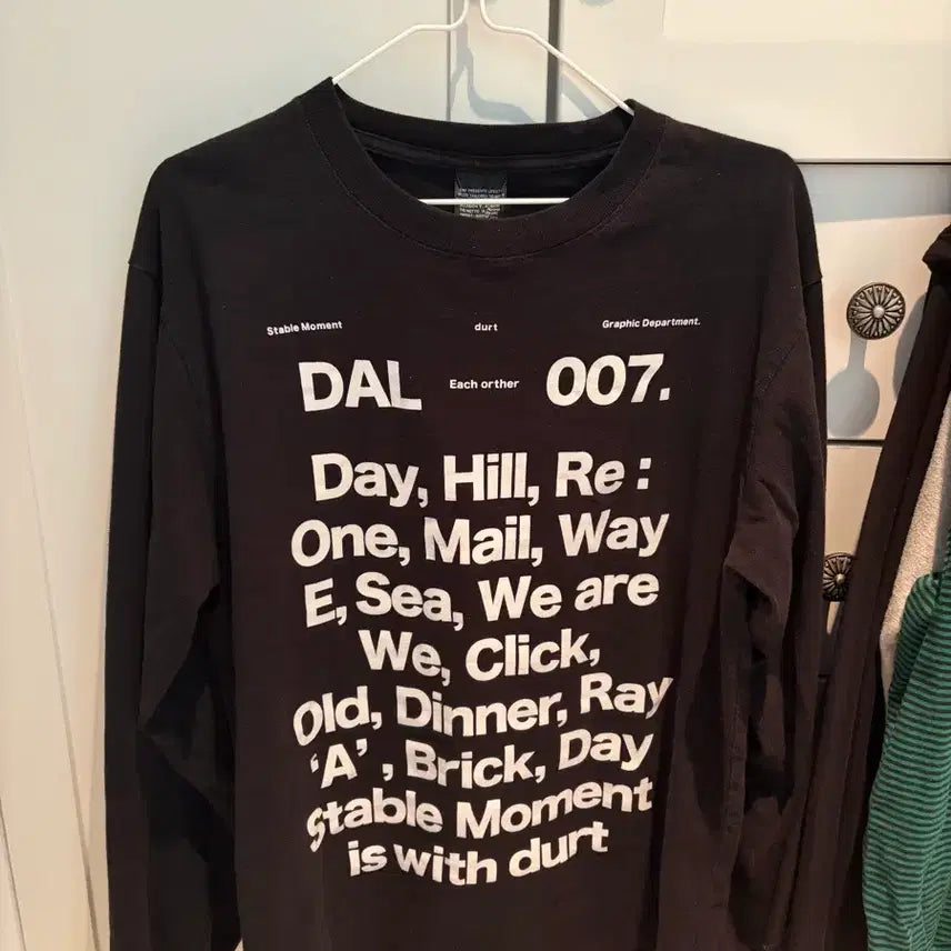 [BUNJANG] The Dirt Long Sleeve Black Shirt / 더트 롱슬리브 블랙
