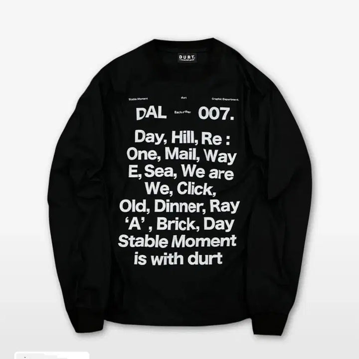 [BUNJANG] The Dirt Long Sleeve Black Shirt / 더트 롱슬리브 블랙