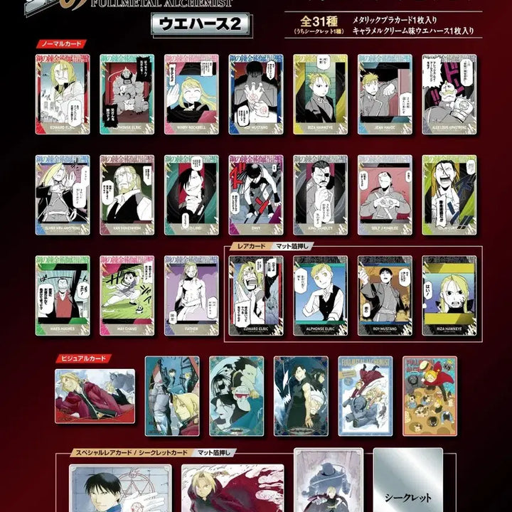 [BUNJANG] Fullmetal Alchemist Wafer 2nd Edition Box / 강연금 웨하스2탄 박스 판먀