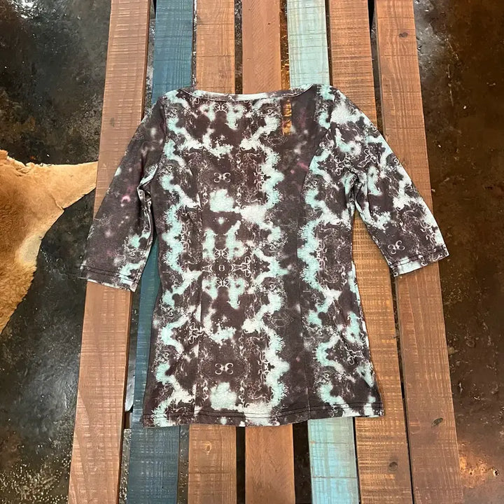 [BUNJANG] Ozz Oneste Pattern Cut-Sew Top / Ozz Oneste 오즈온 오즈 오네스트 패턴 컷소우 탑