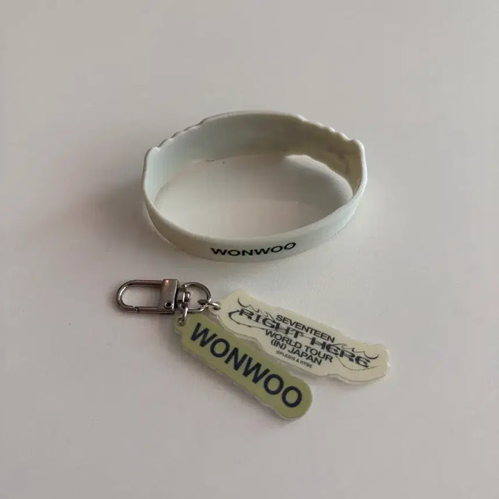 [BUNJANG] SEVENTEEN Wonwoo Right Here Japanese Gacha Bracelet Keychain / 세븐틴 RIGHT HERE 일본 가챠 팔찌 키링 원우