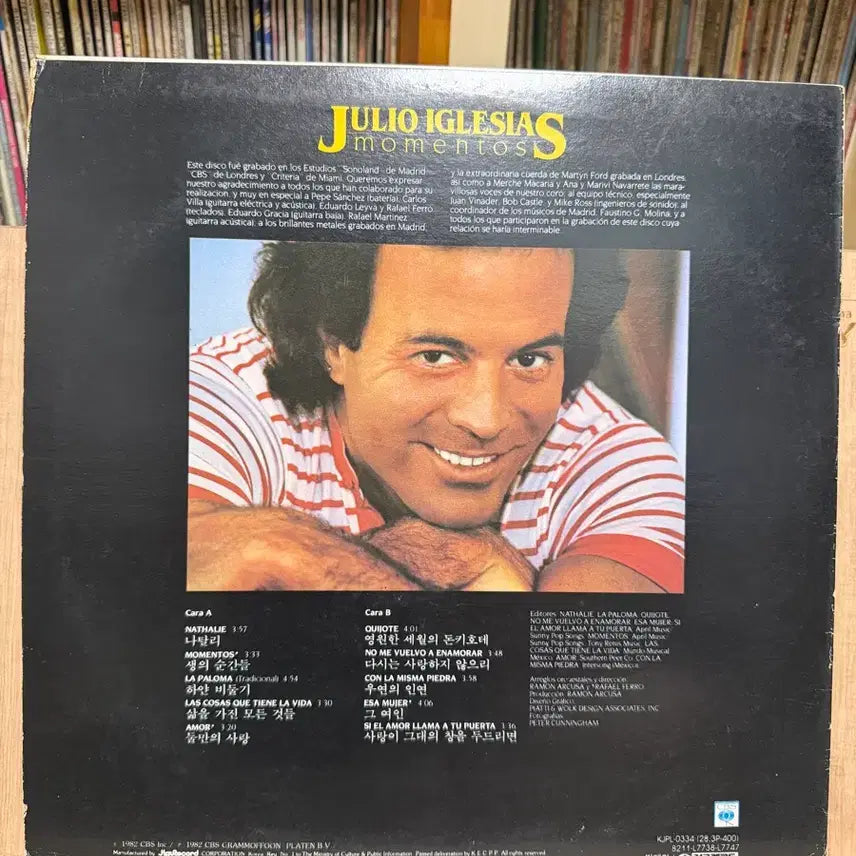 [BUNJANG] Julio Iglesias Momentos LP Album / Julio Iglesias - momentos (1982) / LP