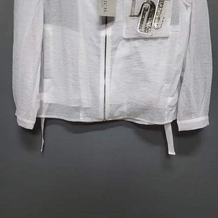 [SOLD OUT] 자수 포켓 시스루 블루종 (새상품)