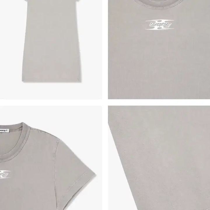 [SOLD OUT] [XS,S] 알렉산더왕 알왕 로고 숏 슬리브 드레스 원피스 다크 베이지