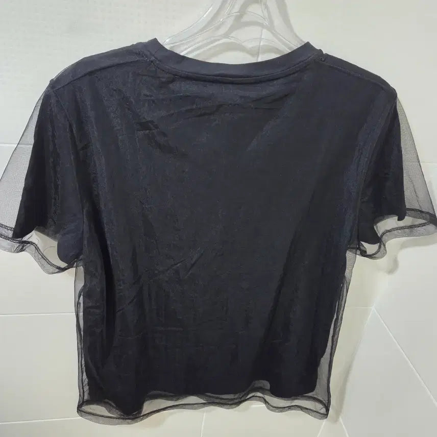 [BUNJANG] Anna Sui Black Bandana See-through Short Sleeve Shirt / 안나수이 블랙 반다나 시스루 반팔 (새옷) 미착용.  사이즈66