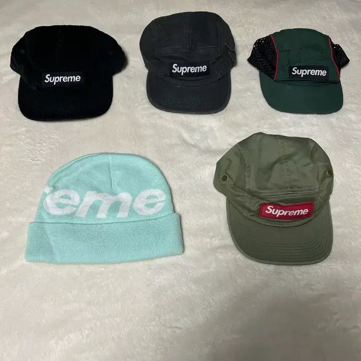 [BUNJANG] Supreme Bundle Set of 5 Caps and Beanies / 슈프림 캠프캡, 비니 5종 일괄  서비스+1