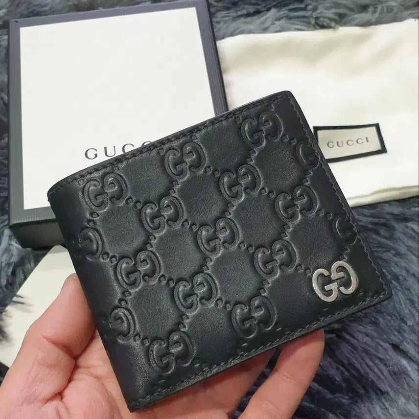 [BUNJANG] Gucci Signature Metal Wallet / 구찌 시그니처 메탈 반지갑
