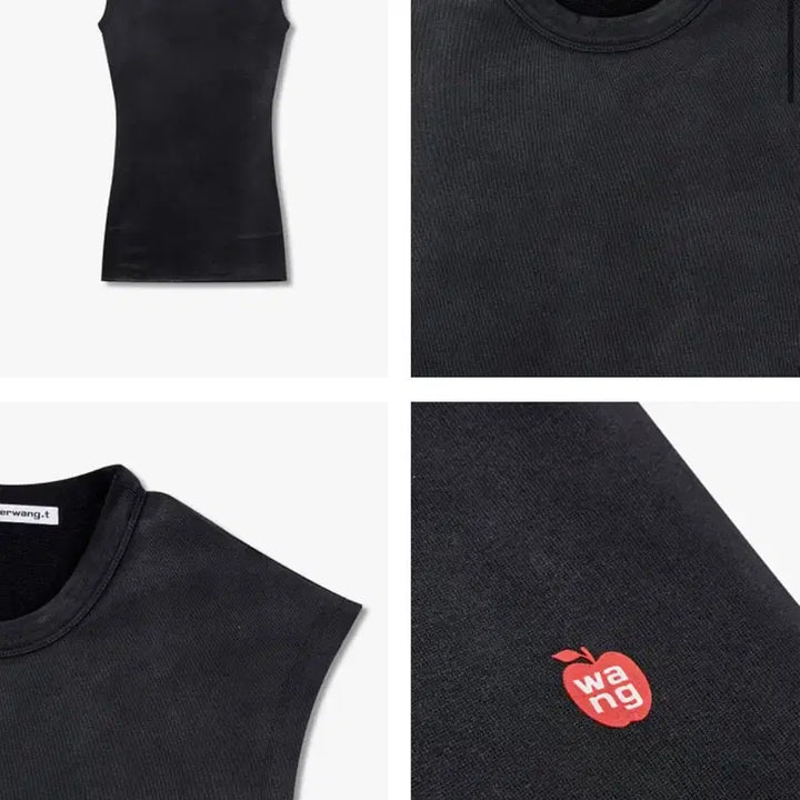 [SOLD OUT] [XS,S] 알렉산더왕 알왕 테이퍼드 애플 로고 원피스 치마 드레스 블랙
