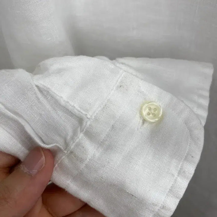 [BUNJANG] Polo Ralph Lauren Linen Shirt (White) / [2~3XL/신형큐알인증] 정품 폴로 랄프로렌 qr판 린넨 셔츠 화이트