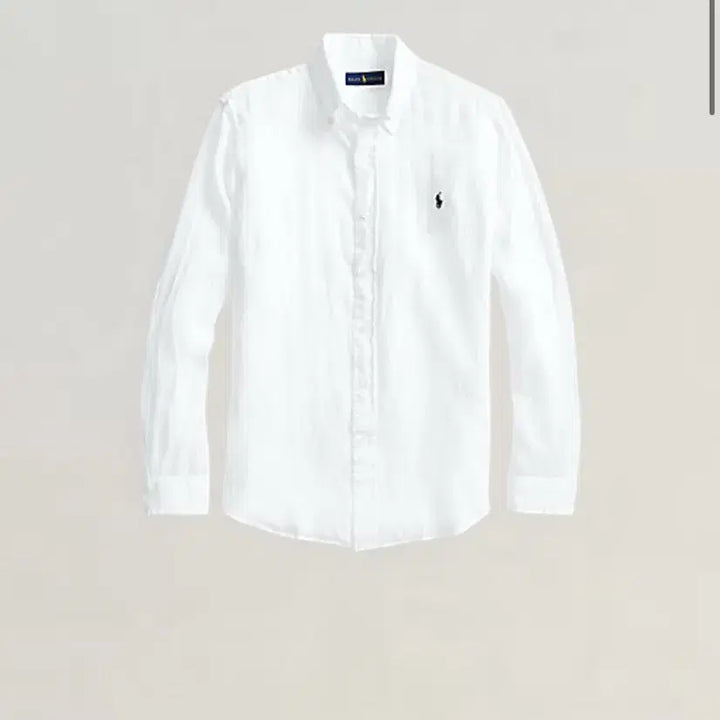 [BUNJANG] Polo Ralph Lauren Linen Shirt (White) / [2~3XL/신형큐알인증] 정품 폴로 랄프로렌 qr판 린넨 셔츠 화이트