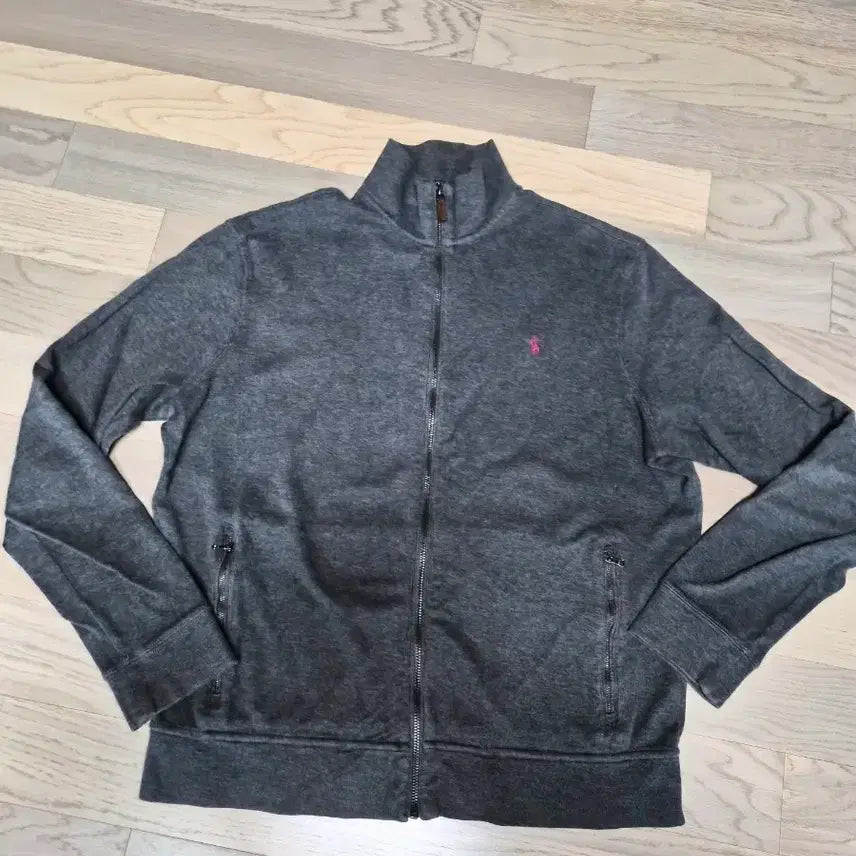 [BUNJANG] Polo Ralph Lauren Gray Knit Zip-up Jacket / 폴로 랄프로렌 그레이 니트집업 자켓