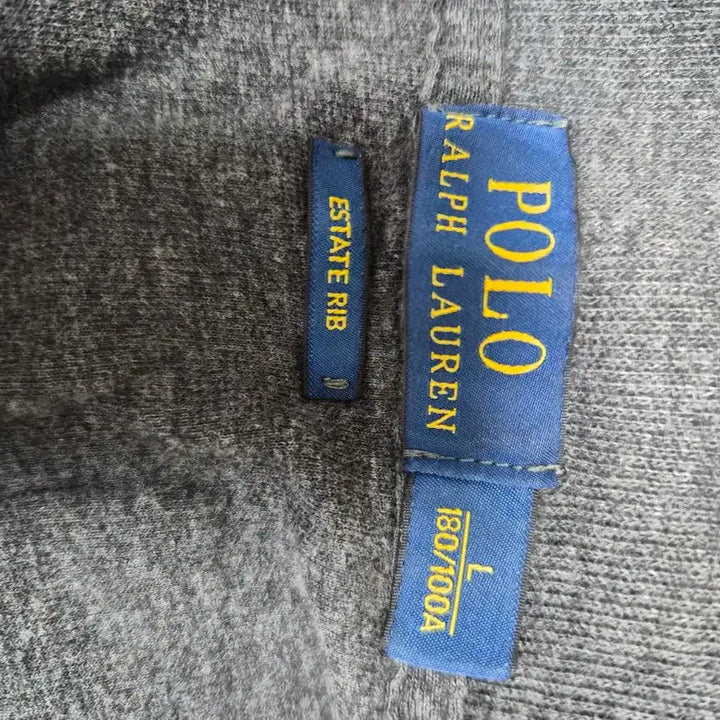 [BUNJANG] Polo Ralph Lauren Gray Knit Zip-up Jacket / 폴로 랄프로렌 그레이 니트집업 자켓