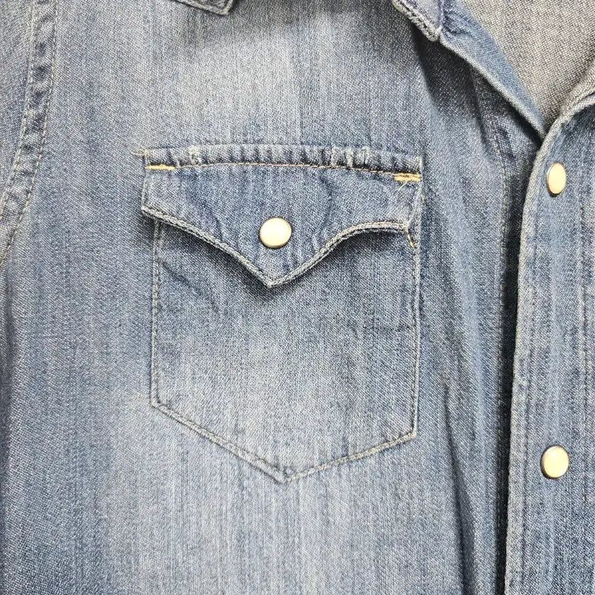 [BUNJANG] Polo Ralph Lauren Denim Long Shirt Dress / 폴로랄프로렌 데님 롱 청셔츠 원피스 (55)