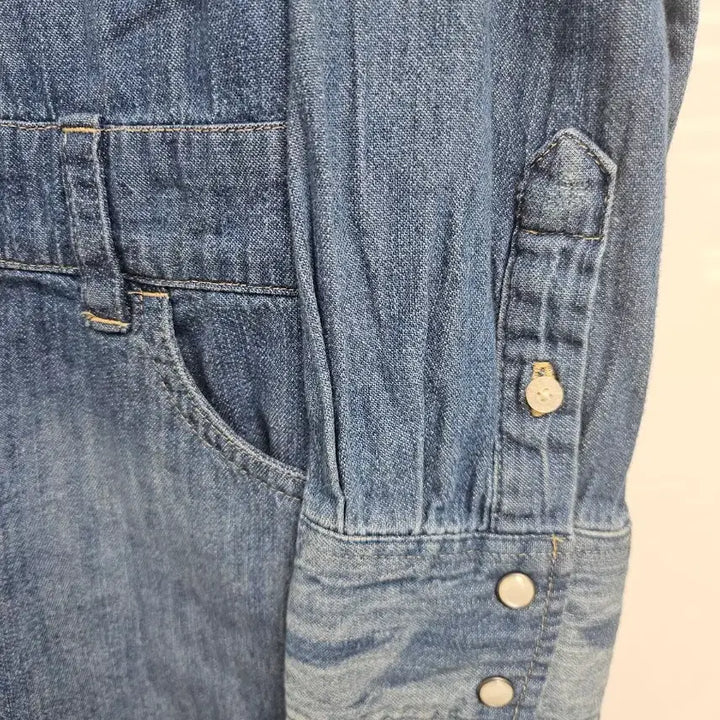 [BUNJANG] Polo Ralph Lauren Denim Long Shirt Dress / 폴로랄프로렌 데님 롱 청셔츠 원피스 (55)