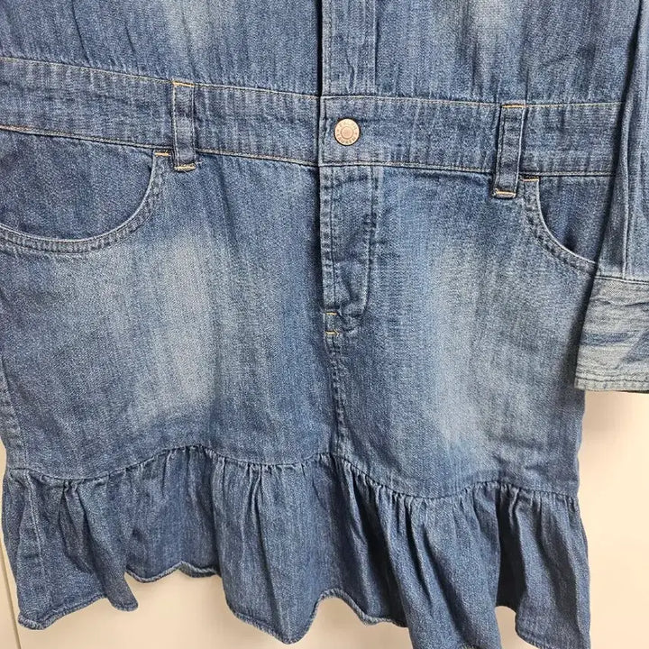 [BUNJANG] Polo Ralph Lauren Denim Long Shirt Dress / 폴로랄프로렌 데님 롱 청셔츠 원피스 (55)