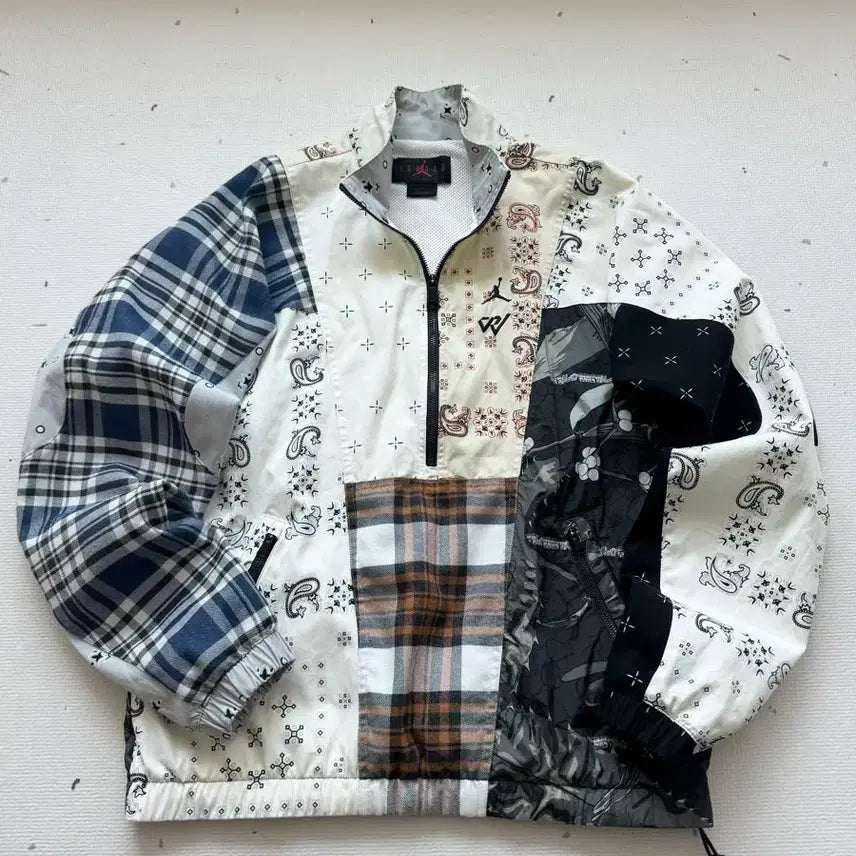 [SOLD OUT] 나이키 조던 x 러셀 웨스트브룩 패치워크 아노락