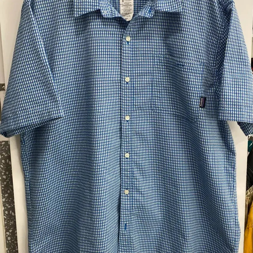 [SOLD OUT] [넉넉2XL/상태우수] 파타고니아 정품 시어서커 반팔 셔츠