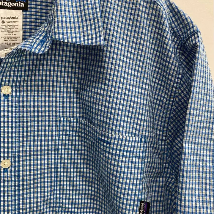 [SOLD OUT] [넉넉2XL/상태우수] 파타고니아 정품 시어서커 반팔 셔츠