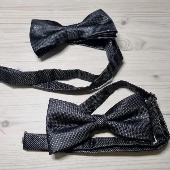 [BUNJANG] Black Pearl Butterfly Necktie Set / 블랙펄 나비넥타이 2개