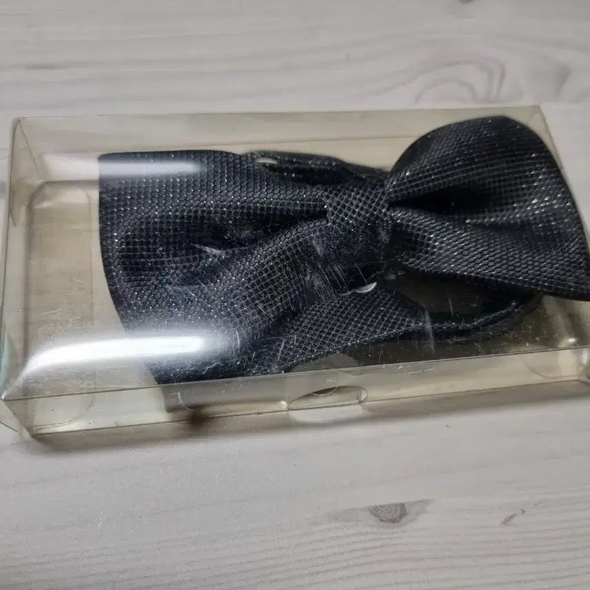 [BUNJANG] Black Pearl Butterfly Necktie Set / 블랙펄 나비넥타이 2개