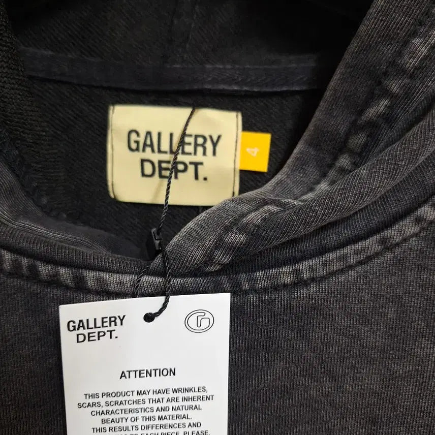 [SOLD OUT] 갤러리 디파트 후드티 차콜 HOLLYWOOD CA 슬리브 후드티 새상품