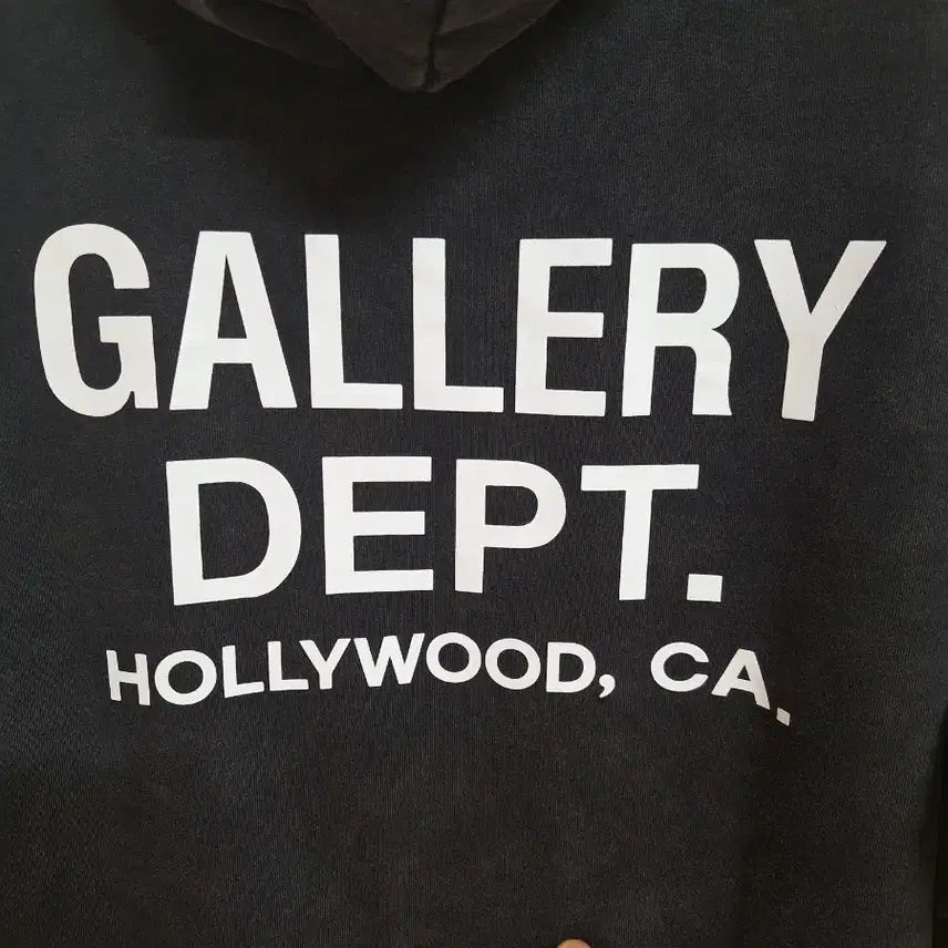 [SOLD OUT] 갤러리 디파트 후드티 차콜 HOLLYWOOD CA 슬리브 후드티 새상품