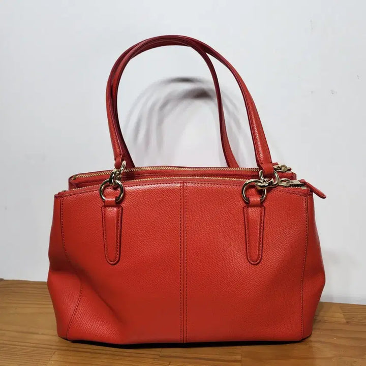 [BUNJANG] Coach Crossgrain Leather Mini Christie Carryall Bag / 코치 COACH 크로스그레인 레더미니크리스티캐리올가방