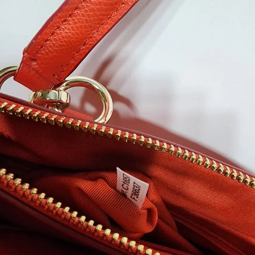 [BUNJANG] Coach Crossgrain Leather Mini Christie Carryall Bag / 코치 COACH 크로스그레인 레더미니크리스티캐리올가방