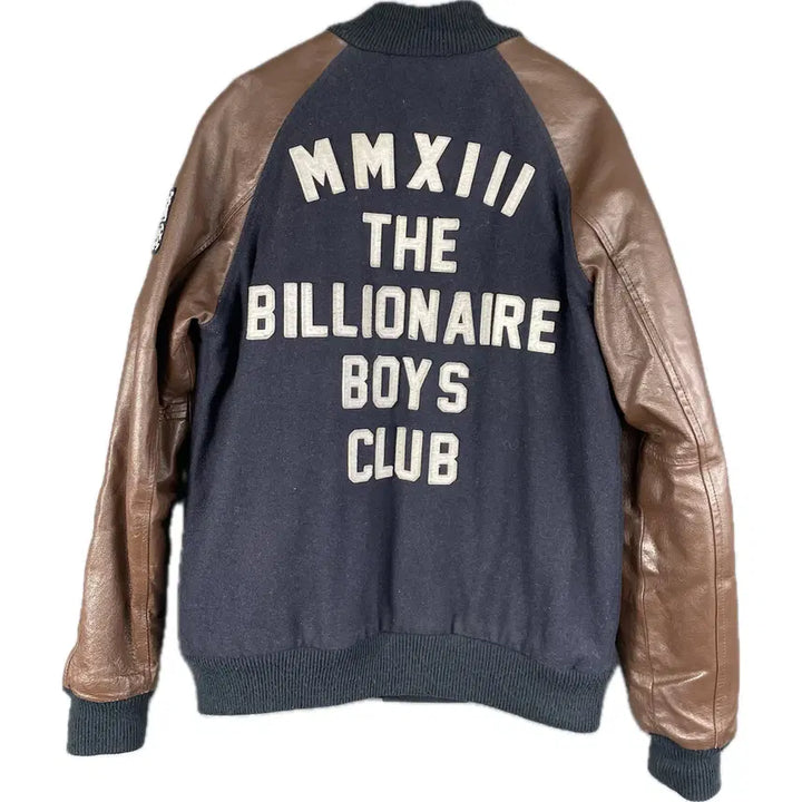 [BUNJANG] Billionaire Boys Club Leather Varsity Jacket / [L] 빌리어네어 보이즈 클럽 BBC 레더 바시티 자켓