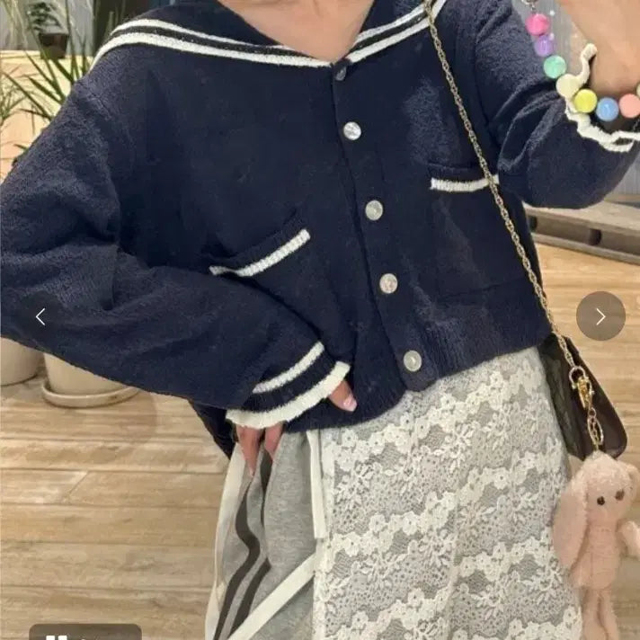 [BUNJANG] Alley Sailor Cardigan / 일본 Alley 세일러 가디건