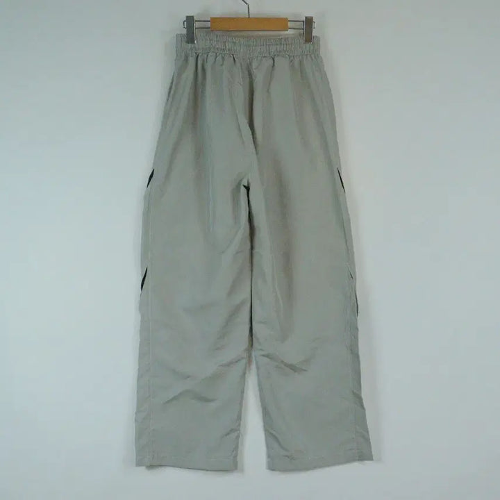 [BUNJANG] Gray Woven Wide Leg Pants / 흐린 그레이 우븐 팬츠 FREE 밴딩 와이드 바지 데일리