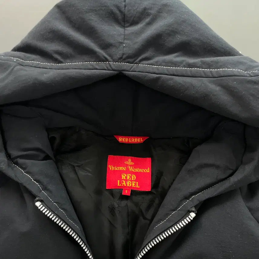 [BUNJANG] Vivienne Westwood Red Label Hooded Puffer Short Jacket / [1] 비비안 웨스트우드 레드라벨 후드 푸퍼 숏 패딩